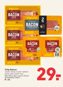 SPAR Tulip Bacon tilbud