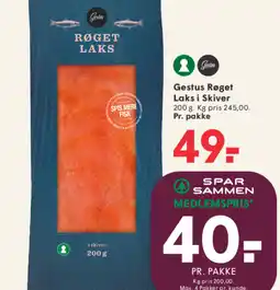 SPAR Gestus Røget Laks i Skiver tilbud