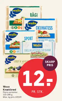 SPAR Wasa Knækbrød tilbud