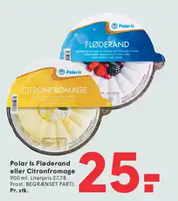 SPAR Polar Is Fløderand eller Citronfromage tilbud