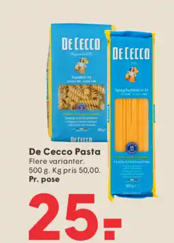 SPAR De Cecco Pasta tilbud