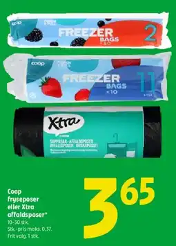 Coop 365 Coop Fryseposer eller Xtra affaldsposer tilbud