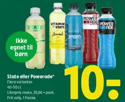 Coop 365 State eller Powerade tilbud
