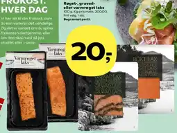 SuperBrugsen Røget, gravad eller varmrøget laks tilbud