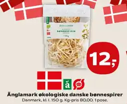 SuperBrugsen Änglamark økologiske danske bønnespirer tilbud