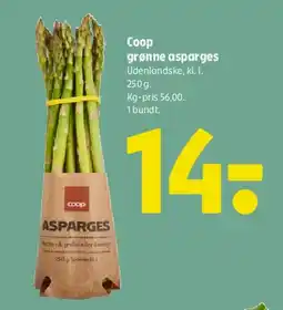 Coop 365 Coop grønne asparges tilbud