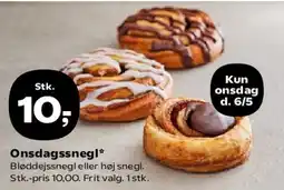 SuperBrugsen Onsdagsnegl tilbud