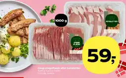 SuperBrugsen Coop stegeflæsk eller koteletter tilbud
