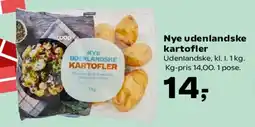 SuperBrugsen Nye udenlandske kartofler tilbud