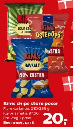 SuperBrugsen Kims chips store poser tilbud