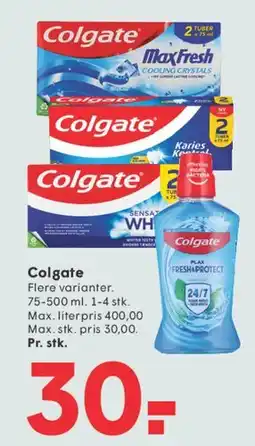 SPAR Colgate tandpasta / mundskyl tilbud