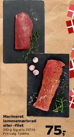 SuperBrugsen Marineret lammemørbrad eller -filet tilbud