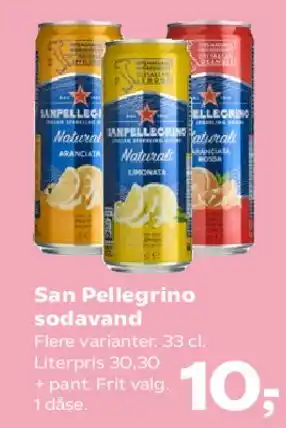 SuperBrugsen San Pellegrino sodavand tilbud