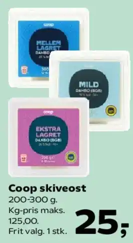 SuperBrugsen Coop skiveost tilbud