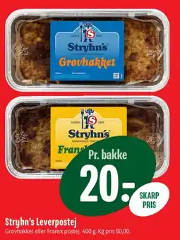 Min Købmand Stryhns Leverpostej tilbud