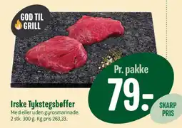 Min Købmand Irske Tykstegsbøffer tilbud