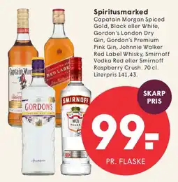 SPAR Spiritusmarked (udvalgte flasker) tilbud