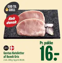 Min Købmand Gestus Koteletter af Dansk Gris tilbud