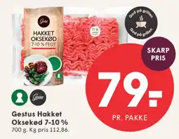 SPAR Gestus Hakket Oksekød tilbud