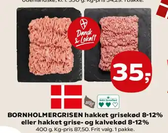 Kvickly Bornholmergrisen hakket grisekød tilbud
