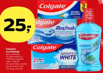Kvickly Colgate mundpleje tilbud