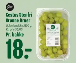 Min Købmand Gestus Stenfri Grønne Druer tilbud