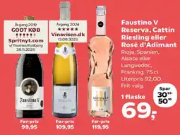 Kvickly Faustino V / Cattin / Rosé d'Adimant tilbud