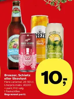 Kvickly Breezer, Schiøtz eller Skovlyst tilbud