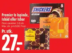 Min Købmand Premier Is (ispinde / isbåd / isbar) tilbud