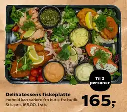 Kvickly Delikatessens fiskeplatte tilbud