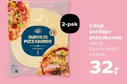 Kvickly Coop surdejs pizzabunde tilbud