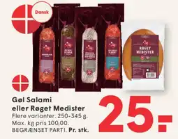 SPAR Gøl Salami / Røget Medister tilbud