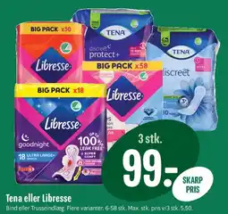 Min Købmand Tena eller Libresse tilbud