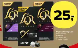 Kvickly L'OR kaffe kapsler tilbud