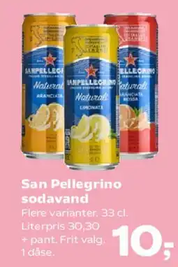 Kvickly San Pellegrino sodavand tilbud