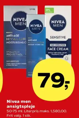 Kvickly Nivea men ansigtspleje tilbud