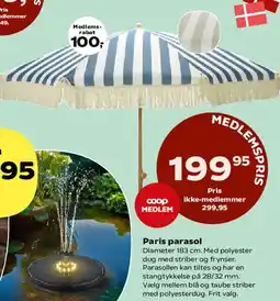 Kvickly Paris parasol tilbud