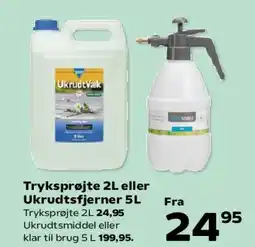 Kvickly Tryksprøjte 2L eller Ukrudtsmiddel tilbud