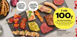 Kvickly Grillmarked (7 stk 100,-) tilbud
