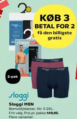 Kvickly Sloggi MEN (2-pak) tilbud