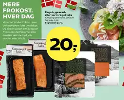 Kvickly Røget, gravad- eller varmrøget laks tilbud