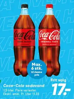 Bilka Coca-Cola (1.5 L) tilbud
