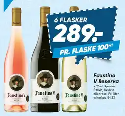 Bilka Faustino V Reserva (6 flasker tilbud) tilbud