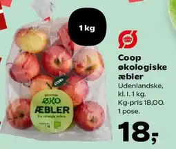 Kvickly Coop økologiske æbler tilbud