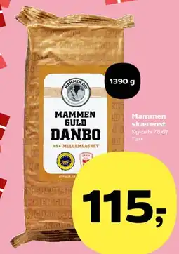 Kvickly Mammen Guld Danbo (skæreost) tilbud