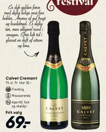 Bilka Calvet Cremant tilbud