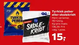 Kvickly Tyrkisk peber eller Skolekridt tilbud