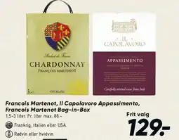 Bilka Francois Martenot / Il Capolavoro Appassimento - Bag-in-Box tilbud