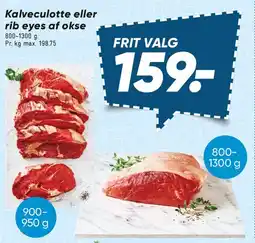 Bilka Kalveculotte eller rib eyes af okse tilbud