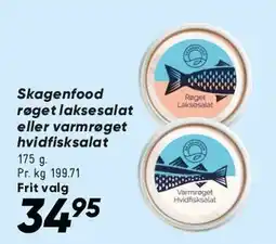 Bilka Skagenfood røget laksesalat / varmrøget laksesalat tilbud